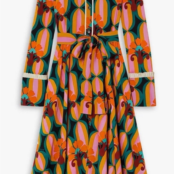 LA DOUBLEJ 
Belted Printed Maxi Shirt Dress - Picture 2 of 3